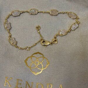 Kendra Scott Emilie Gold Link Bracelet in Iridescent Drusy- Like New!